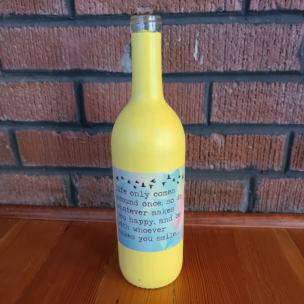 2/$25 Jannm Creative Hand Crafted Wine Bottle